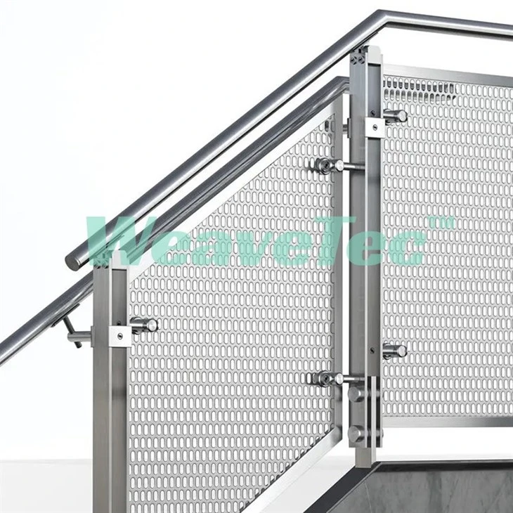 wire mesh handrail panel