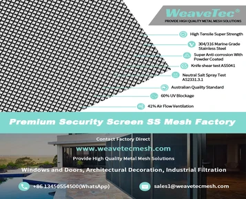 Marine-Grade Stainless Steel Mesh: Engineered For Salt-Rich Environments