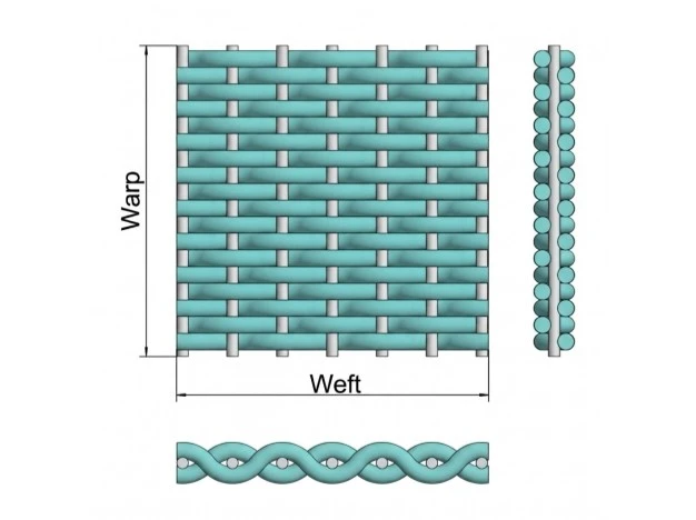 reversed plain dutch weave